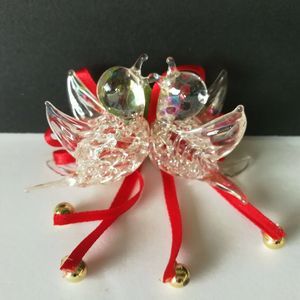 Hand blown Glass Bird 1991 Christmas Love Birds Ornament